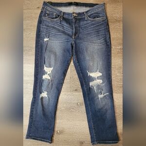 Kancan Distressed Skinny Jeans Estilo Cut 2923 Dark Wash Size 29